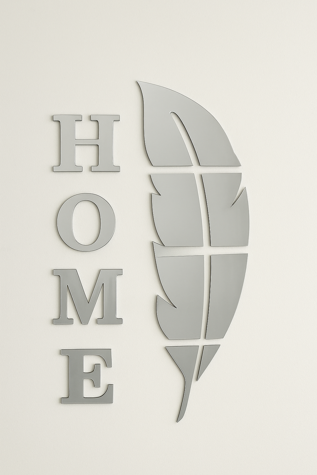 Golden Acrylic HOME Wall Decor