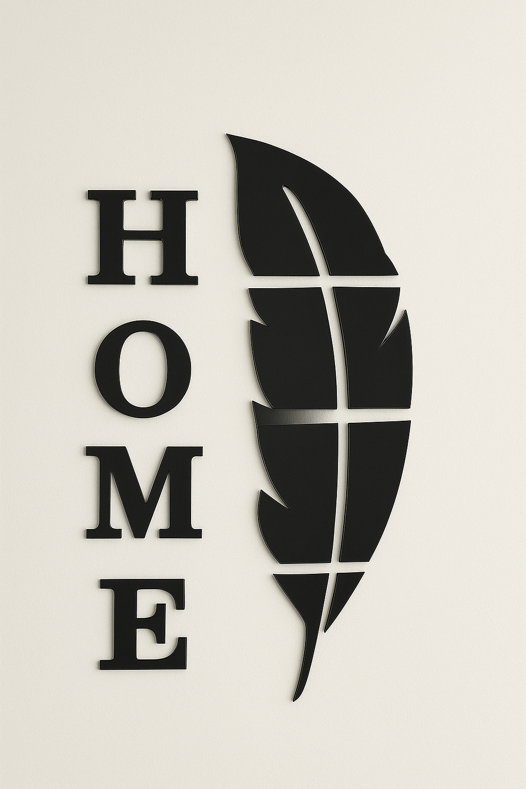 Golden Acrylic HOME Wall Decor